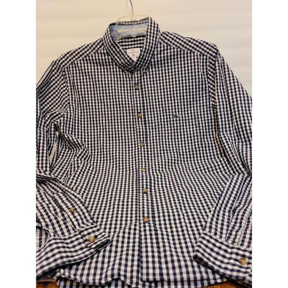 Vineyard Vines (target) , mens blue check shirt, size L